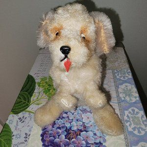 Vintage Wind Up Mechanical Back-Flipping Dog Toy